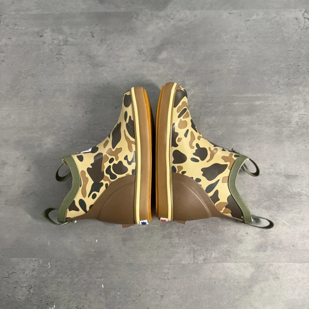 XTRATUF Ankle Deck Boot Little Kids 10M Duck Camo Brown Waterproof Rain XKABDCMC